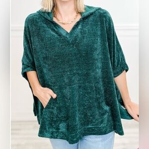 White Birch Poncho Style Hoodie